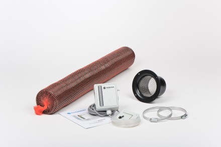 Filtermist Anschlußzubehörpaket (Flansch, F-Monitor, Schlauch, Schellen) 100 mm 