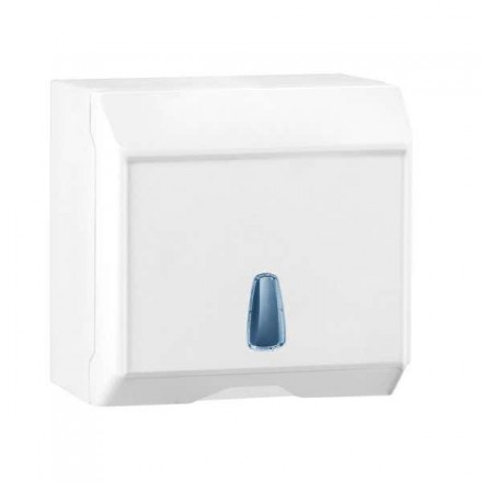 ​Handtuchpapierspender M Kunststoff, weiß mit Sichtfenster 