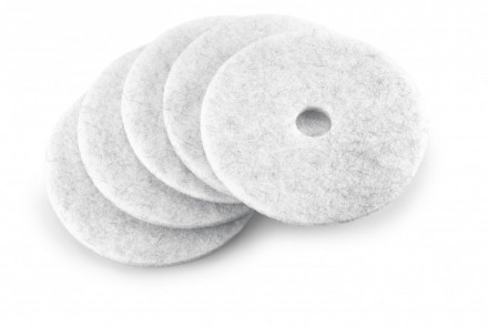 Kärcher Pad Ø 500 mm, weich, beige/natur, 5x 