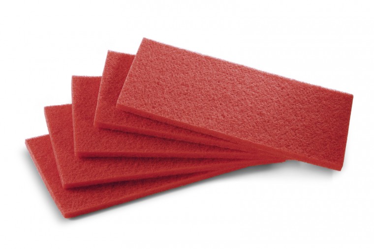Kärcher Pad 650 x 300 mm, mittelweich, rot, 5x 