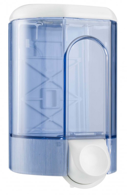 ​Seifenspender 1100 ml Kunststoff, weiß/ transparent 