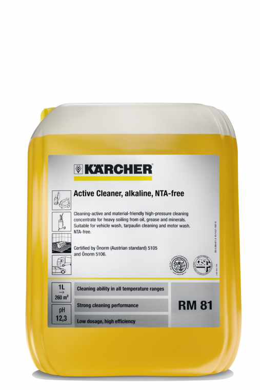 Kärcher PressurePro Aktivreiniger, alkalisch RM 81, NTA-free, 10L 